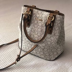 Calvin Klein Monogram Bucket Handbag